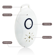 Mini USB Rechargeable Fly Repeller Outdoor Portable Mobile Mosquito Repellent Device(White)