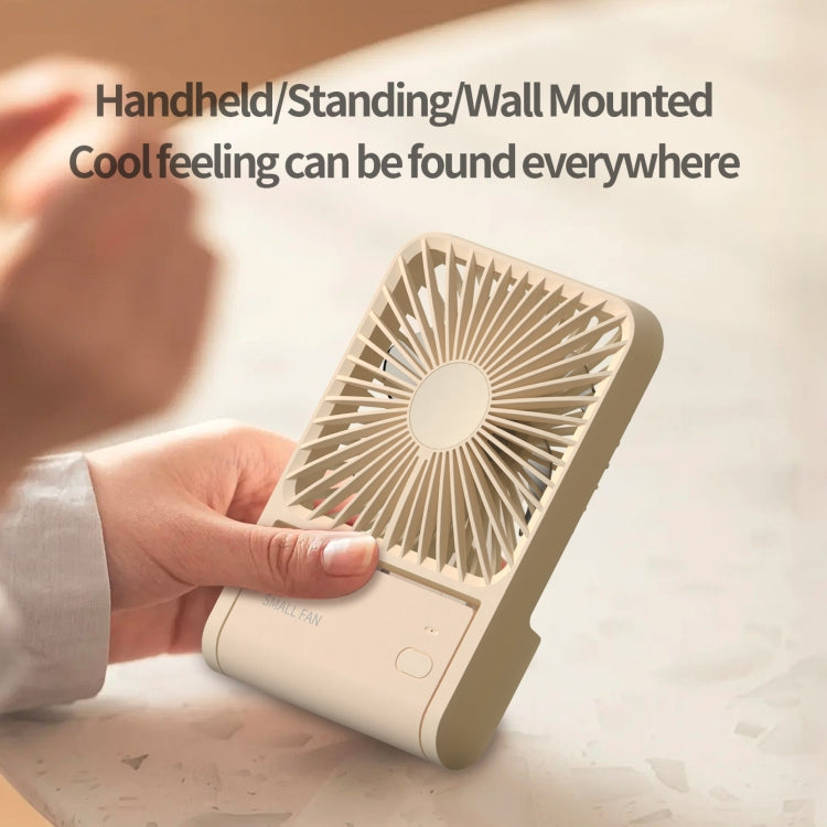 HX-123 USB Charging Wall-mounted Desktop Folding Thin and Light Small Fan(Blue)