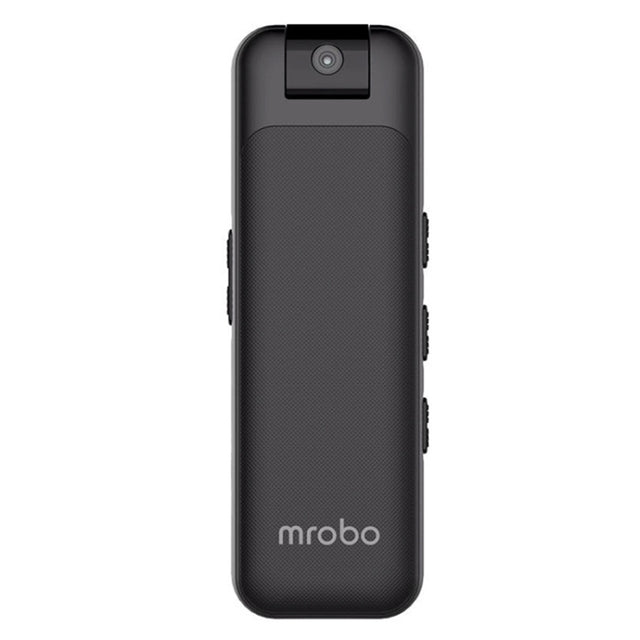 Mrobo D3 1080P Rotating Camera HD Infrared Night Recording Pen, Size: No Memory(Black)