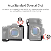 For Sony A7R4 / A7M4 Camera XILETU L-Type Quick Release Plate Shooting Expansion Bracket Cage