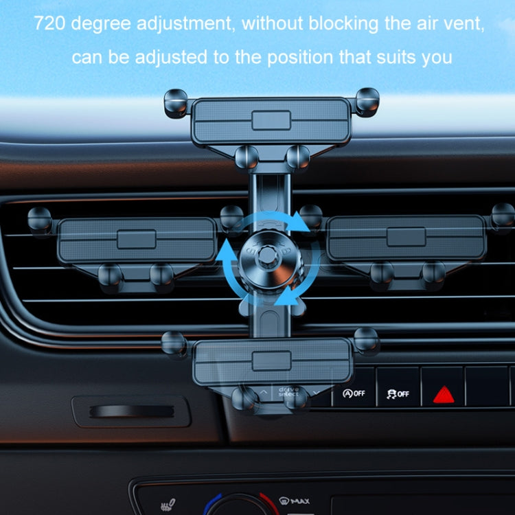 Car Mobile Phone Holder Navigation Air Outlet Support Fixed Bracket(Metal Hook)
