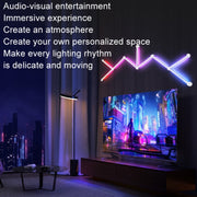 JSK-P22 5V Bluetooth RGB Stitching Light E-Sports Atmosphere Decorative Lamp, Style: 9 Sections+USB To DC Line(Black)