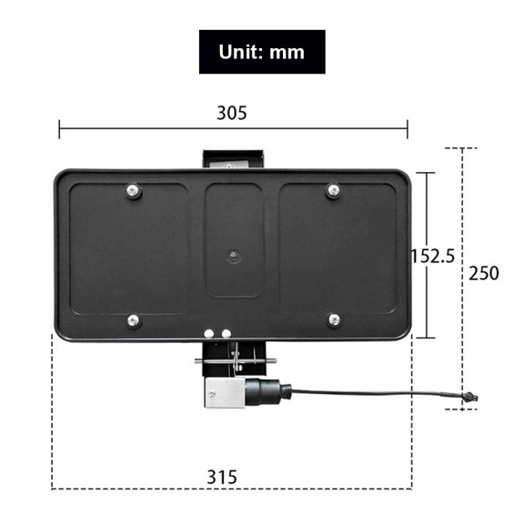 US Standard Modified License Plate Frame Holder