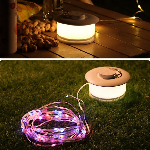 JSK-L20 Outdoor Camping Lamp LED Tent Atmosphere Light String(White)