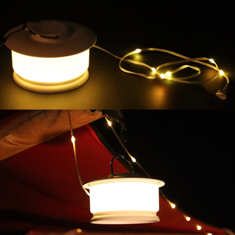 JSK-L20 Outdoor Camping Lamp LED Tent Atmosphere Light String(White)