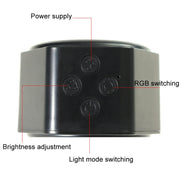 JSK-C38 Rechargeable Double Side Lighted Magnetic Wall Lamp Remote Control Night Light(White)