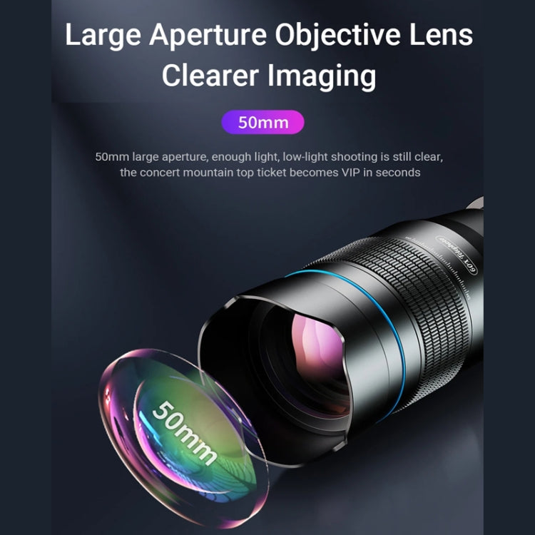 APEXEL 60X Smartphone Telescope Lens With Extendable Tripod Set
