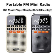Rolton T1 Portable Radio Receiver Old People Singing Opera Player Mini Stereo Walkman(Gold)