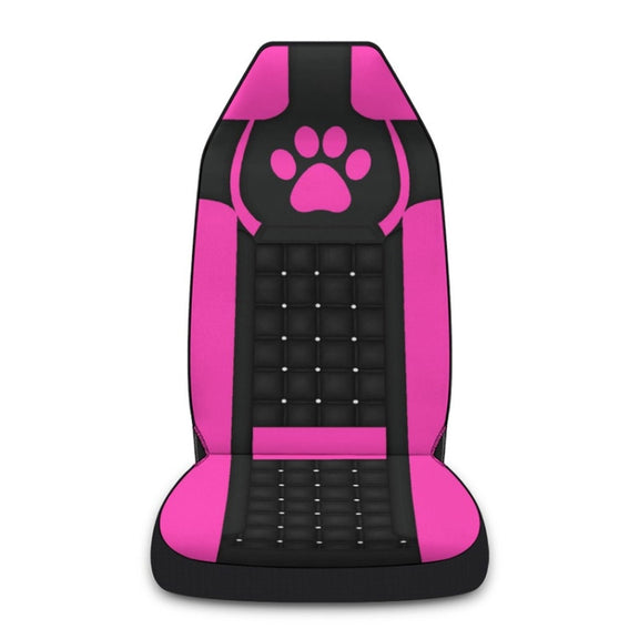 Car Universal Printed Seat Protector Automobile Decoration Supplies, Style: Pink Footprints