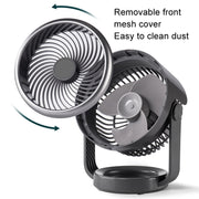 Air Circulating Fan USB Charging Desktop Quiet Fan(White)