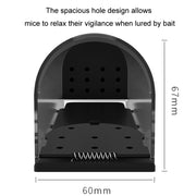 Household Transparent Plastic Highly Sensitive Automatic Pedal Mousetrap(SJZ034)
