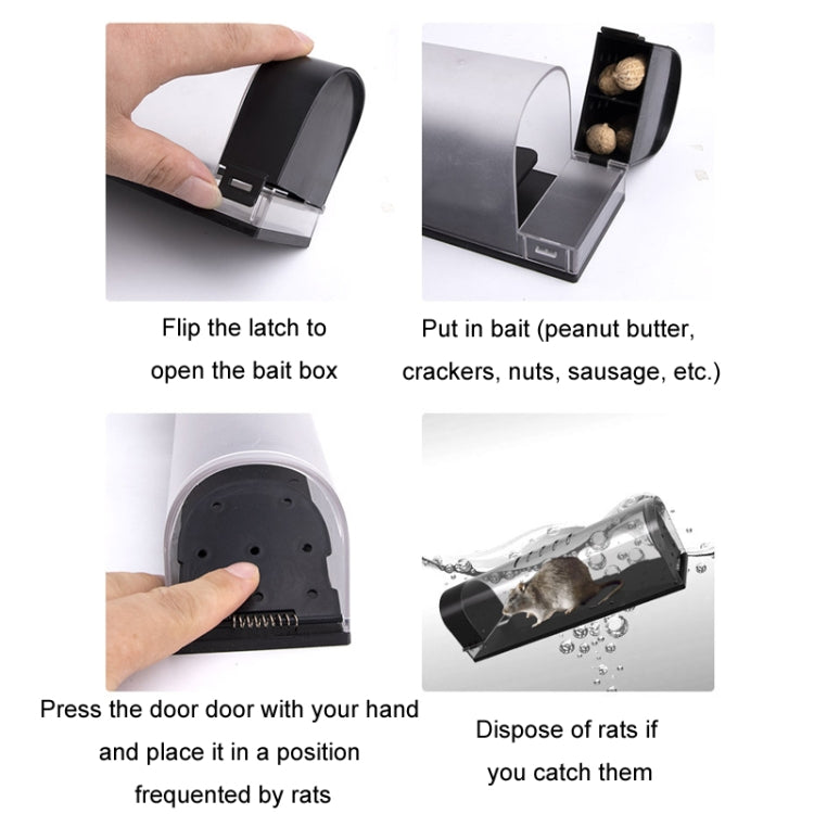 Household Transparent Plastic Highly Sensitive Automatic Pedal Mousetrap(SJZ034)