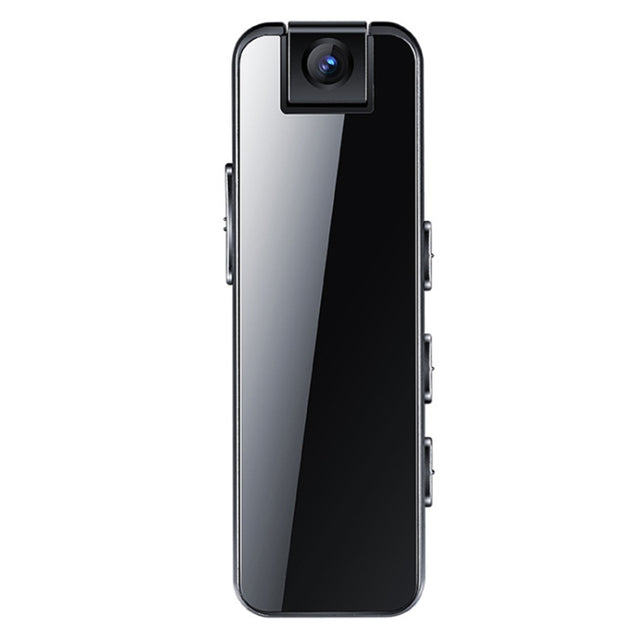 Mrobo D6 1080P Rotating Camera Night Vision Video Recorder With Back Clip, Size: 128GB(Black)
