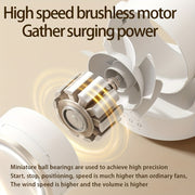 3 In 1 Multifunctional Desktop Fan with LED Light Cosmetic Mirror Rechargeable Oscillating