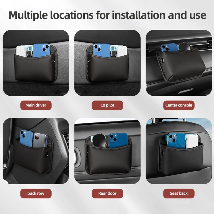 Adhesive Multifunctional Storage Bag for Car Center Console(Green)