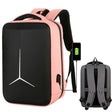 17 inch Multifunctional Waterproof Business Sports Laptop Backpack with USB Port(Pink) - Backpack by PMC TechLife | Online Shopping South Africa | PMC TechLife | Buy Now Pay Later Mobicred