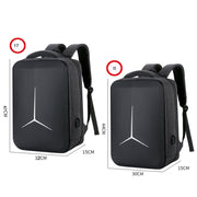 17 inch Multifunctional Water-resistant Business Sports Laptop Backpack with USB Port(Pink)