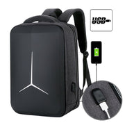 17 inch Multifunctional Water-resistant Business Sports Laptop Backpack with USB Port(Dark Gray)