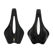 TOSEEK Bicycle Shock-absorbing Comfortable Widened Saddle(Black)