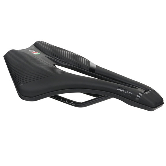 TOSEEK Bicycle Shock-absorbing Comfortable Widened Saddle(Black)