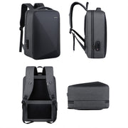 16 inch Large Capacity Password Lock Anti-Theft Laptop Backpack With USB Port(Dark Gray)