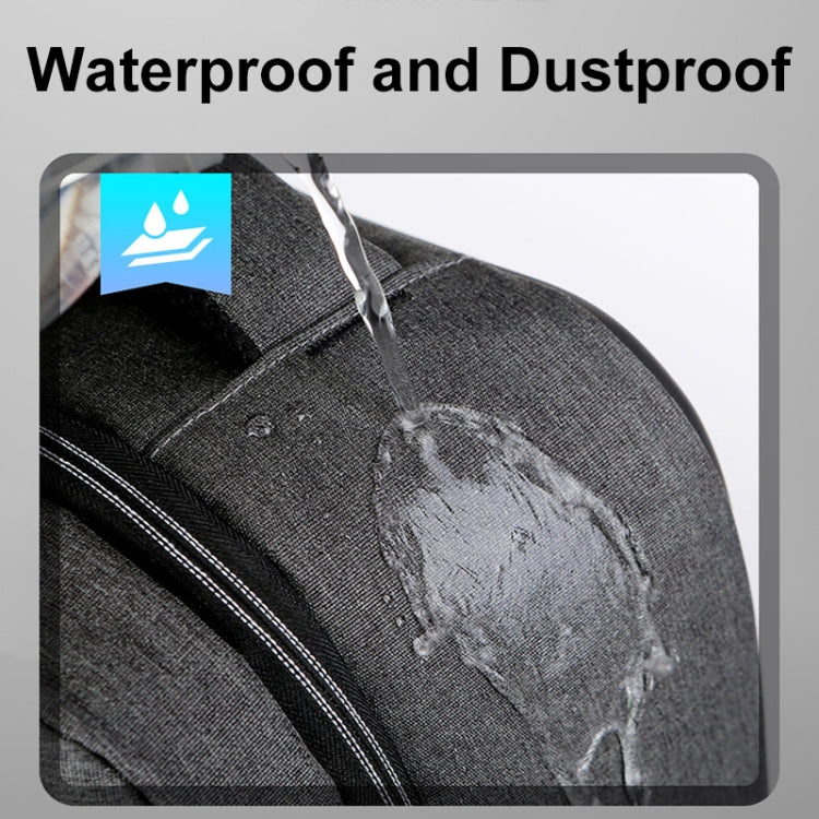 16 inch Large Capacity Password Lock Anti-Theft Laptop Backpack With USB Port(Black)