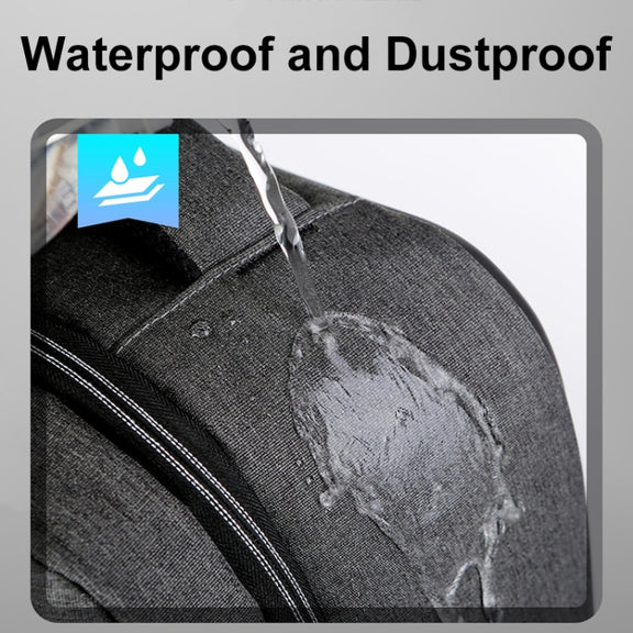 16 inch Large Capacity Password Lock Anti-Theft Laptop Backpack With USB Port(Dark Gray)