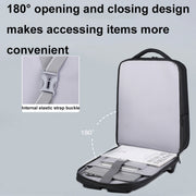 17 inch Password Lock Large Capacity Water-resistant Laptop Backpack with USB Port(Black)