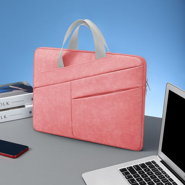 BUBM Portable Computer Bag Notebook Business Travel Bag, Size: 15 inch(Pink)
