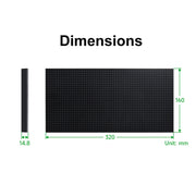 Waveshare RGB Full-color LED Matrix Panel, 5mm Pitch, 64x32 Pixels, Adjustable Brightness(25848)
