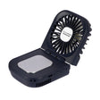 USB Charging Folding Outdoor Handheld Mini Cold Compress Fan Desktop Cooling Fan(Navy Blue) - Electric Fans by PMC TechLife | Online Shopping South Africa | PMC TechLife | Buy Now Pay Later Mobicred