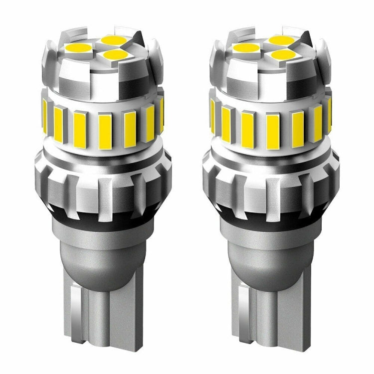 2pcs T10 3030+4014 18LED Constant Current Decoder Indicator Light Reversing Light(White)