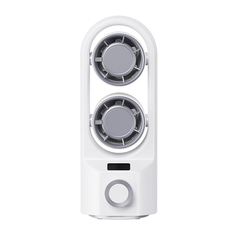 Intelligent Digital Display 100-Speed Stepless Speed Desktop Shaking Head Tower Fan(White)