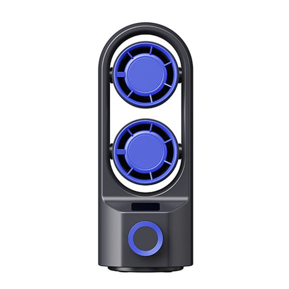 Intelligent Digital Display 100-Speed Stepless Speed Desktop Shaking Head Tower Fan(Dark Gray)