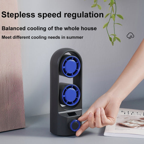 Intelligent Digital Display 100-Speed Stepless Speed Desktop Shaking Head Tower Fan(White)