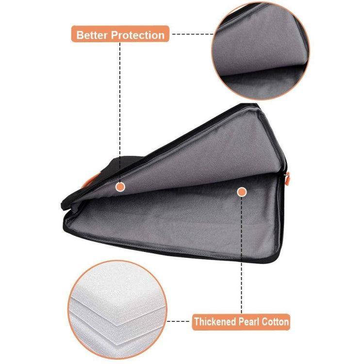 13-14 Inch Portable Laptop Sleeve Bag Travel Carry Case Cover(Grey)