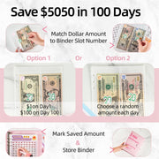 25sheets /Set A5 6 Holes Save Money Challenge Envelopes Replacement Inner Page, Spec: Set 2