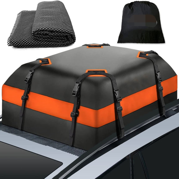 15 Cubic Feet Water-resistant Car Roof Storage Luggage Bag(Black)