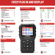 Launch Creader CR529 OBD2 Car Engine Fault Tester Code Scanner(Black)