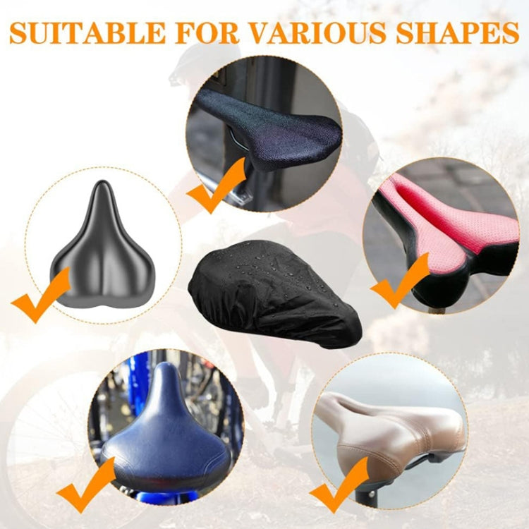 2pcs Bicycle Saddle Water-resistant Dustproof Sun Protection Cover(Universal Size)