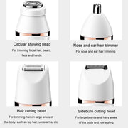 7 In 1 Multifunction Women Shaver USB Charging Epilator Eyebrow Trimmer(Pink)
