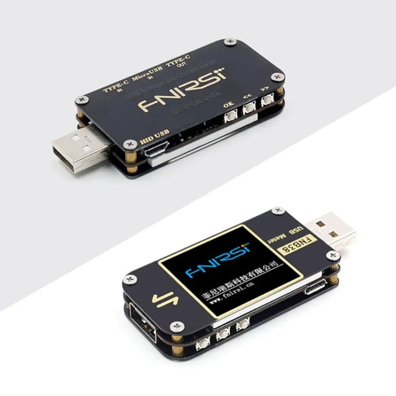 FNIRSI FNB38 USB Voltage And Current Meter Capacity Fast Charging Protocol Tester(Black)