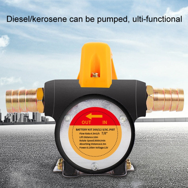 Small Portable Diesel Electric Self-Priming Oil Pump, Voltage: 12v Single Turn + 4m Tube