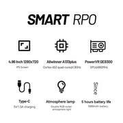 Trimui Smart Pro 4.96 Inch IPS Screen Handheld Game Console Open Source Linux System 256G(Black)