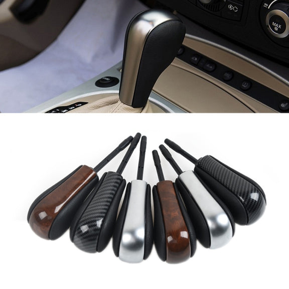 For BMW E Chassis Gear Lever Head, Universal For Left And Right Driving, Style: 1/3 Series Z4 Round Head Silver