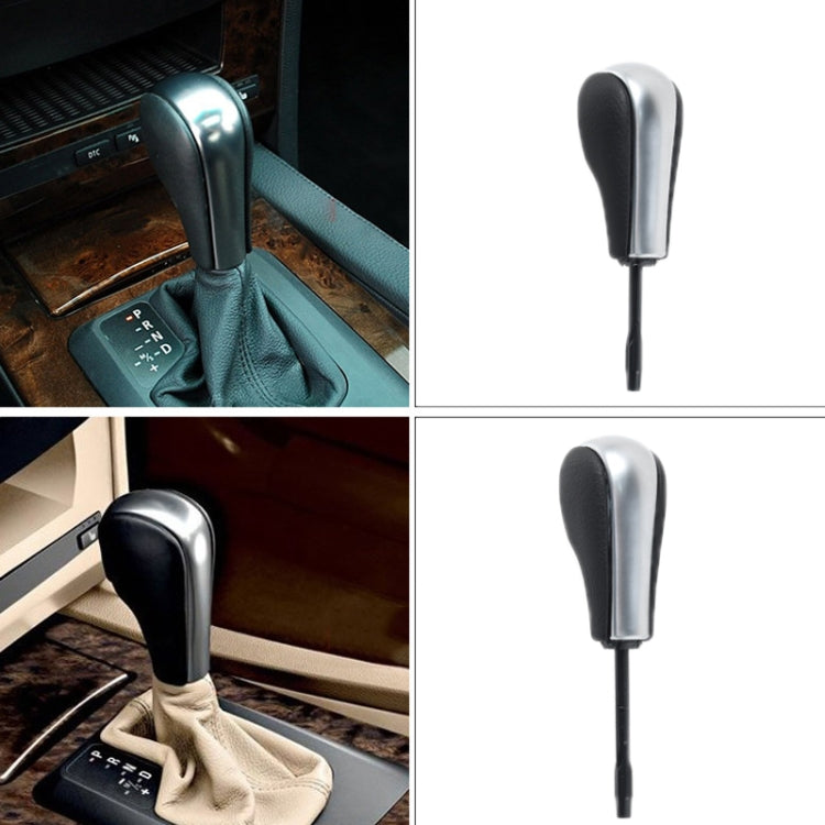 For BMW E Chassis Gear Lever Head, Universal For Left And Right Driving, Style: X1 1/3 Series Z4 Flat Head Walnut