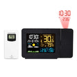 Household Color Screen Temperature And Humidity Meter Weather Forecast Projection Clock, Model: UK Plug - Novelty Clock by PMC TechLife | Online Shopping South Africa | PMC TechLife | Buy Now Pay Later Mobicred