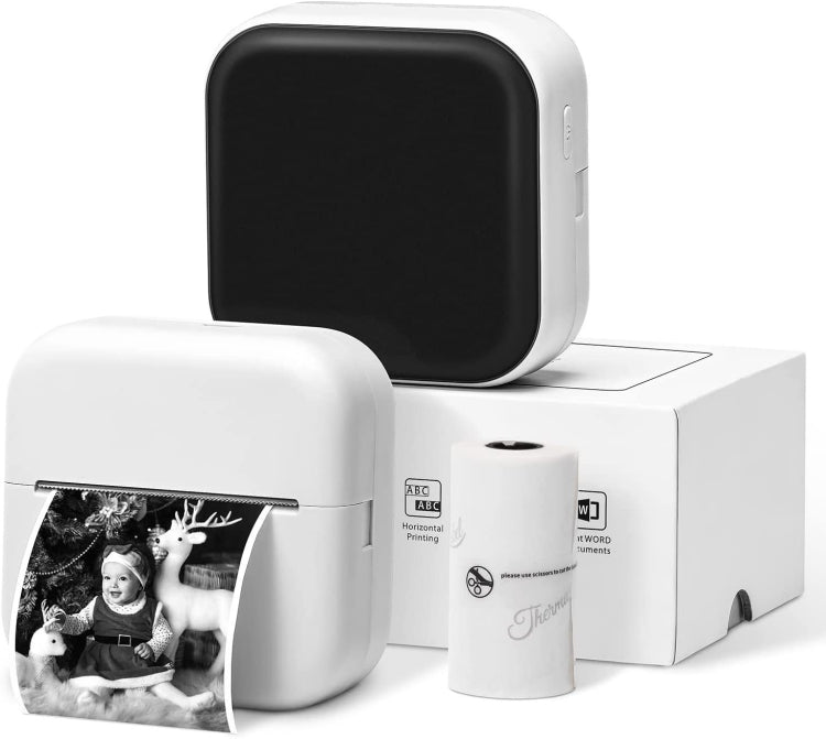 Phomemo M02X Inkless Pocket Printer Bluetooth Thermal Portable Sticker Maker Machine(White)