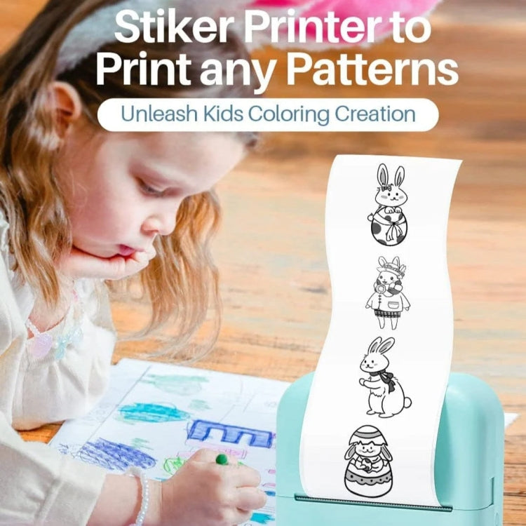 Phomemo M02X Inkless Pocket Printer Bluetooth Thermal Portable Sticker Maker Machine(White)