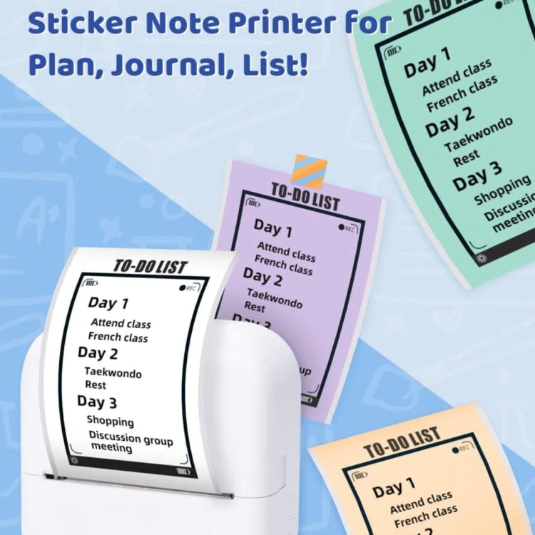 Phomemo M02X Inkless Pocket Printer Bluetooth Thermal Portable Sticker Maker Machine(White)